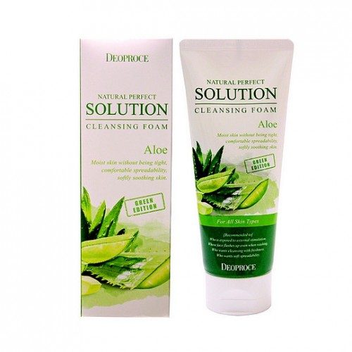 Успокаивающая пенка для умывания с экстрактом алоэ Natural Solution Cleansing Foam Green Edition Aloe 170 мл