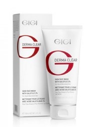 GG Очищающая эмульсия с салициловым спиртом 2%, GIGI DERMA CLEAR FACE WASH