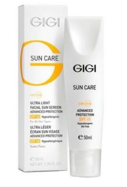 GG Солнцезащитный крем GIGI SUN CARE DAILY MOISTURE UVA+UVB SPF 40 Ultra Light, 50 ml