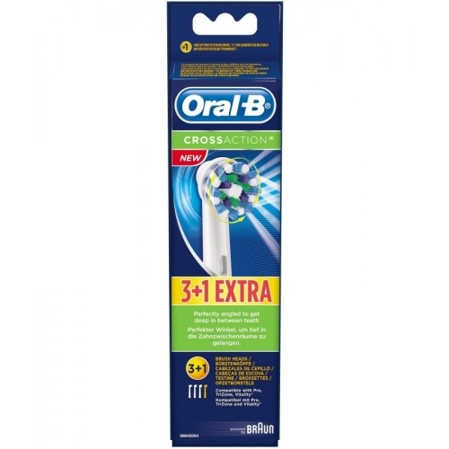 Насадка для электрической зубной щетки Oral-B BRAUN Cross Action, 4 шт. в розничной упаковке