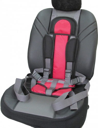 Кресло бескаркасное для перевозки детей в автотранспорте 9-36 кг, цвет красный.	