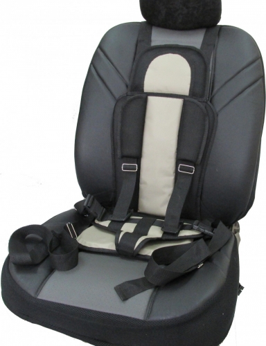 Кресло бескаркасное для перевозки детей в автотранспорте 9-36 кг, цвет бежевый.	