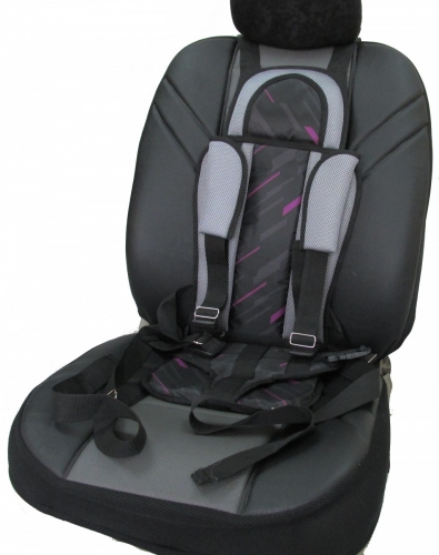 Кресло бескаркасное для перевозки детей в автотранспорте 9-36 кг, цвет полоса.	