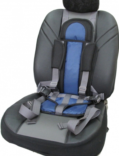 Кресло бескаркасное для перевозки детей в автотранспорте 9-36 кг, цвет васильковый.	