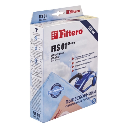 Filtero FLS 01 (S-bag) (4) Comfort, пылесборники  
