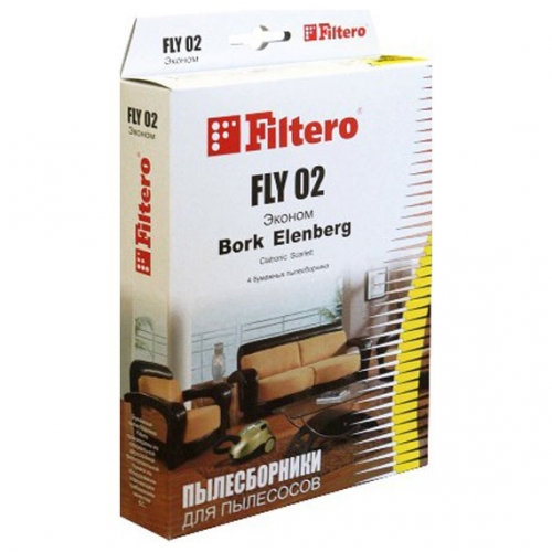 Filtero FLY 02 (4) ЭКОНОМ, пылесборники 