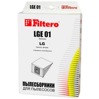Filtero LGE 01 (4) ЭКОНОМ, пылесборники 