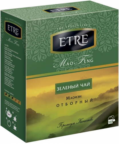 ТВ881 Mao Feng чай зеленый, 100 пакетиков