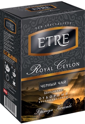 ТВ777 Чай Etre Royal Geylon чай черный цейлонский крупнолистовой, 100 г.