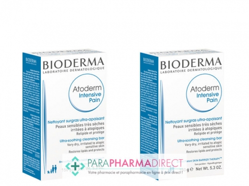 Bioderma Atoderm Intensive Pain Nettoyant Surgras 2x150g Lot × 2