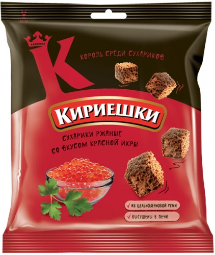 БС103 Сухарики Кириешки  со вкусом красной икры, 40 г