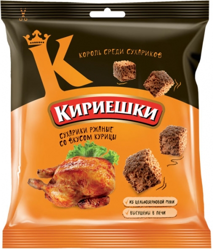 БС109 Сухарики Кириешки со вкусом курицы, 40 г