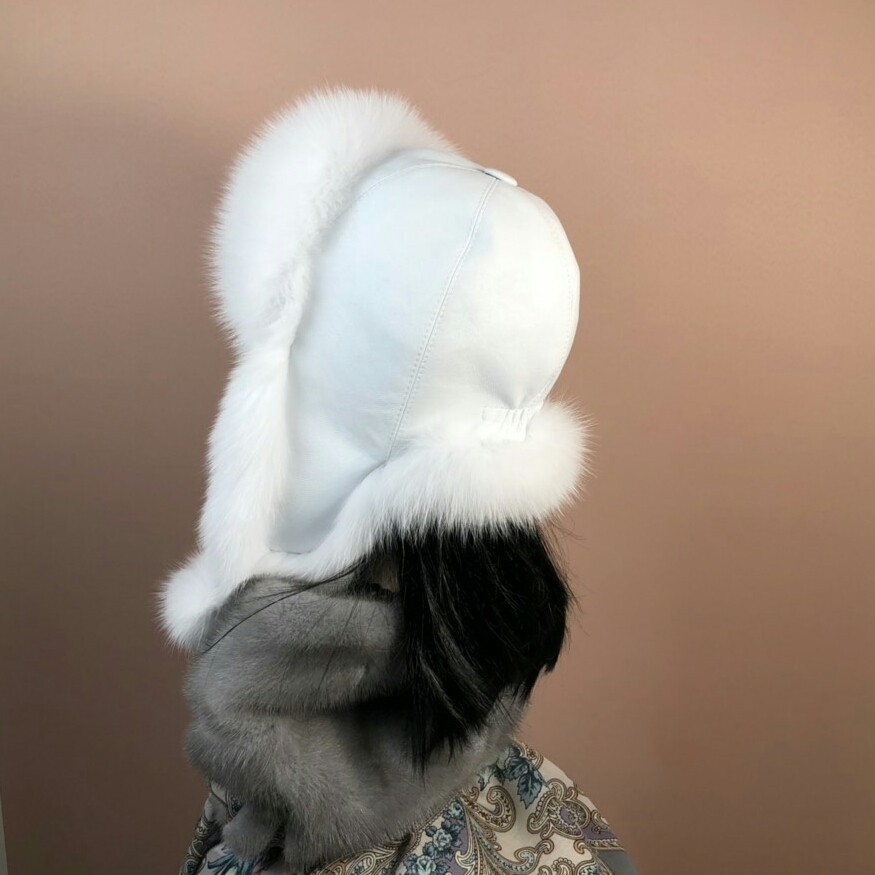 Шапки ушанки женские зимние из искусственного меха