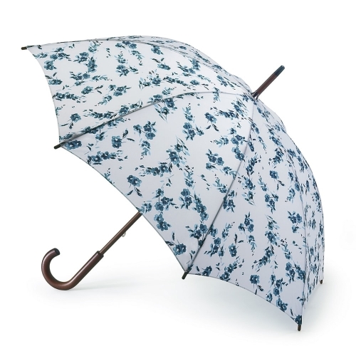 L056-2768 PorcelaineBlue (Цветы) Зонт женский трость Fulton