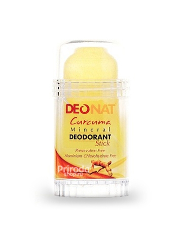 Минеральный дезодорант стик ДеоНат с экстрактом куркумы, 80 г