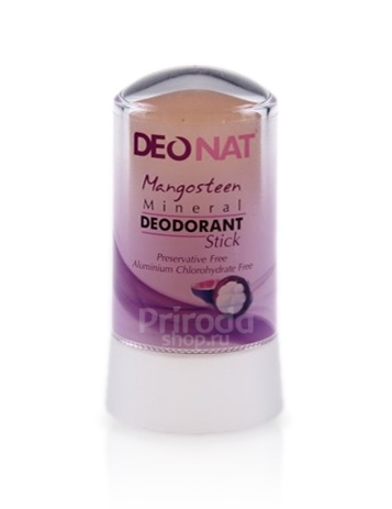 Минеральный дезодорант стик ДеоНат с экстрактом мангостина, 60 г