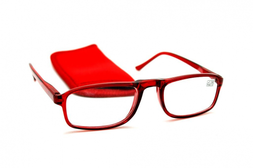 готовые очки с футляром Oкуляр 830003 красный