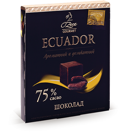 687 Шоколад Ecuador 75%, 90 г.