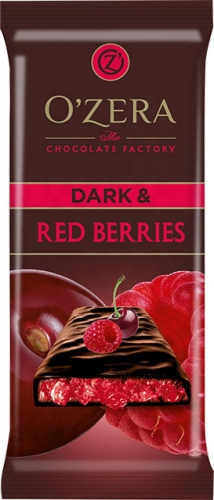 М----ОС825  Шоколад O`Zera Dark & Red berries, 90 г.