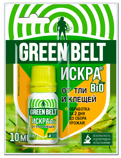 Искра Био фл. 10 мл от ТЛИ и КЛЕЩЕЙ / 120шт ГРИН БЭЛТ