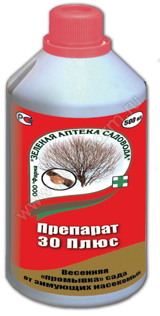 Препарат 30 плюс фляга 500 мл / 11 Зел. Аптека Садовода (от зимующих насекомых)