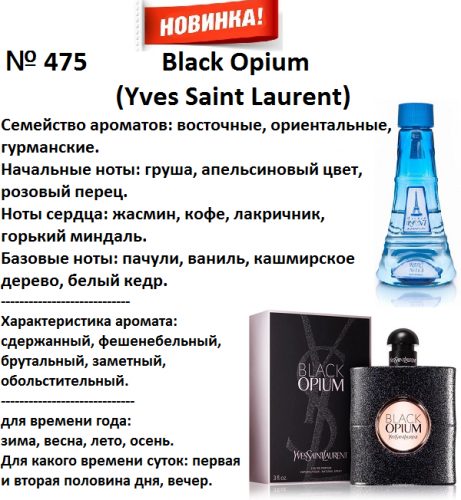 Black Opium (Yves Saint Laurent) 100мл версия аромата