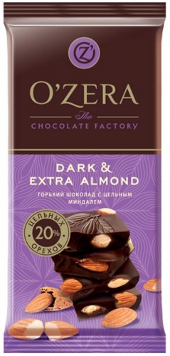 ПШ503 Шоколад O`Zera Dark & Extra Almond