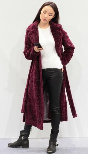 Пальто женское мод. 137 Марсала
