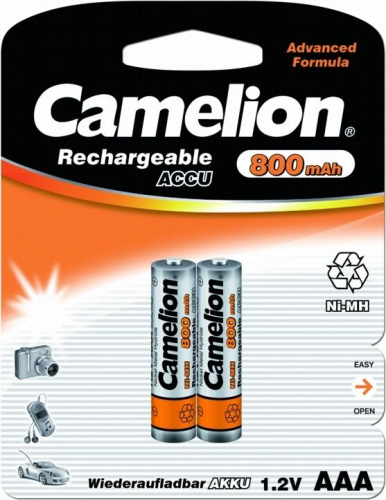 Аккумулятор AAA Camelion 800 mAh BL2 (2/24)