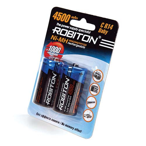 Аккумулятор Robiton 4500 mAh R14 BL2 (2/12)