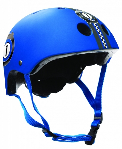GLOBBER Шлем PRINTED JUNIOR XXS/XS (48-51см) Синий (504-001)
