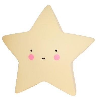 Детский ночник с подсветкой звездочка желтый