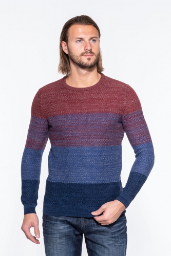 Пуловер мужской вязанный длинный рукав