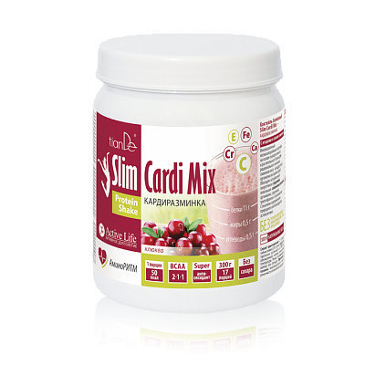Коктейль белковый Slim Cardi Mix – кардиразминка 300 гр Код 195417