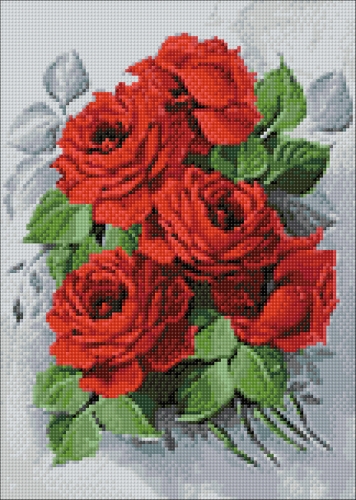 Алмазная мозайка: Изысканные розы 27х38 Ag 309