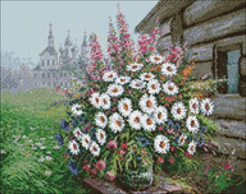 Алмазная мозайка: Букет полевых цветов размер 48х38 Ag 4645