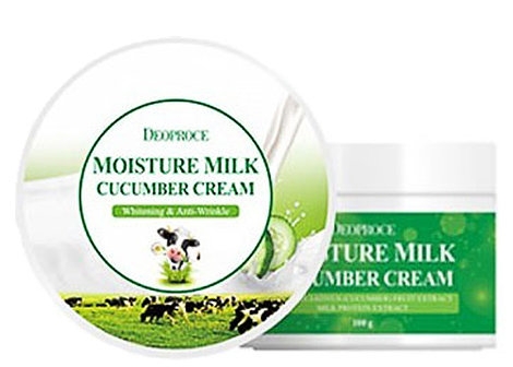 Увлажняющий крем с экстрактом огурца MOISTURE MILK CUCUMBER CREAM 100g