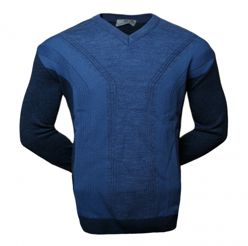 Классический пуловер (1324) большие размеры