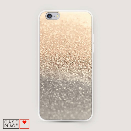 Cиликоновый чехол Песок золотой на iPhone 6
