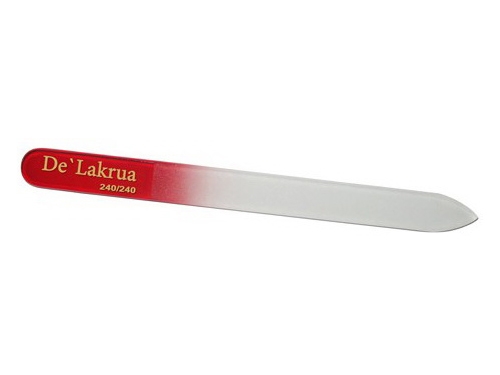 De Lakrua. № 622 Пилка стеклянная 240-240 красная 14 см.*3 мм.