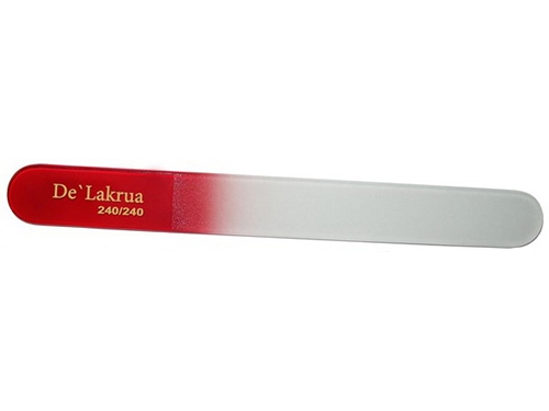 De Lakrua. № 632 Пилка стеклянная 240-240 красная 18 см.*3 мм.