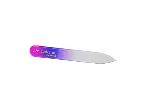 De Lakrua. № 604 Пилка хрустальная розово-фиолетовая 9 см.*2 мм.