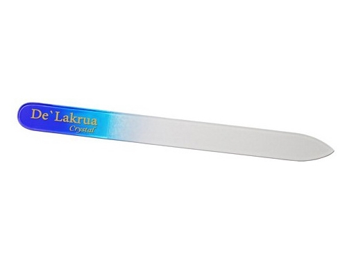 De Lakrua. № 615 Пилка хрустальная фиолетово-голубая 14 см.*2 мм.