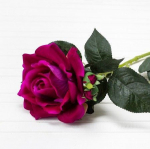 Роза искусственная велюр h70см