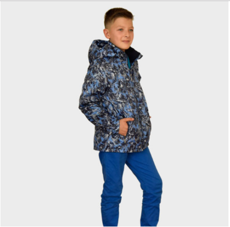 Куртка-ветровка для мальчика, модель В13Х, цвет абстракция
