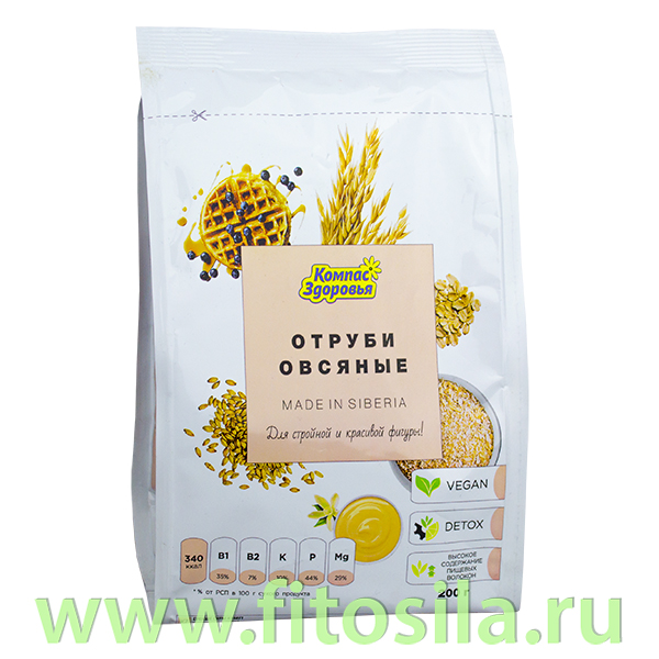 Отруби овсяные оригинальные, 200 г, марка