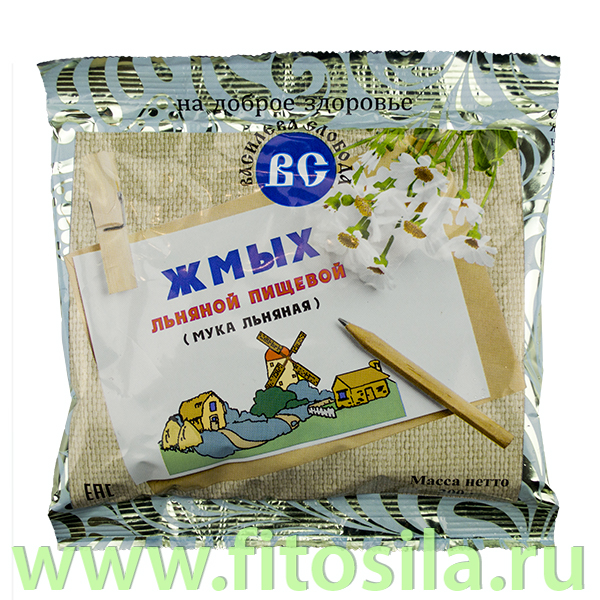Льняная мука (жмых льняной пищевой) 200 г, т. з.