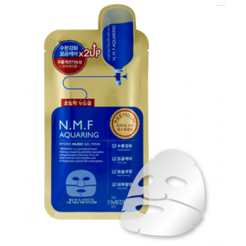 Гидрогелеввая маска премиум класса MEDIHEAL Premium N.M.F Aquaring Hydro Nude Gel Mask 1шт