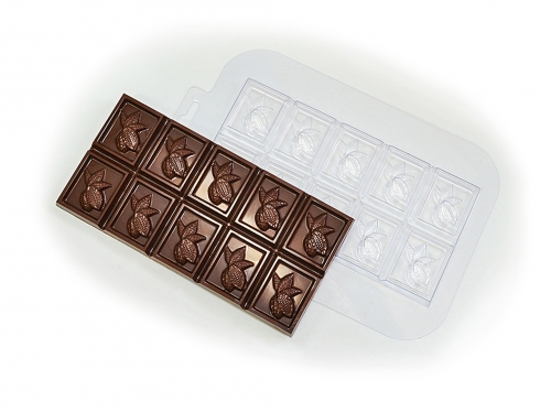 Форма для шоколадных плиток Какао-плод