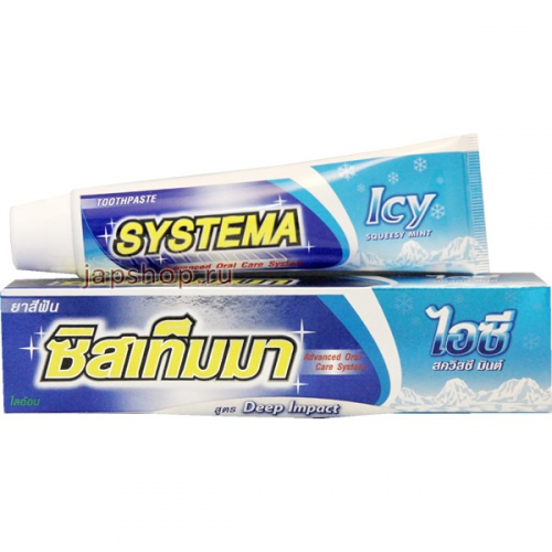 Systema Toothpaste Icy Squeezy Mint Зубная паста, Ледяной мятный ураган, 90 гр (8850002017498)